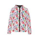 Ladybug Pattern Print Design 03 Women's Padded Hooded Jacket