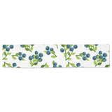 blueberry white background Table Runner
