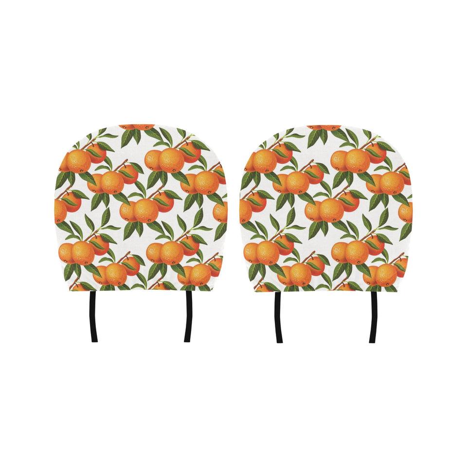 Oranges pattern background Car Headrest Cover
