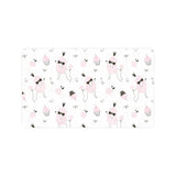 Poodle dog rose cake pattern Doormat