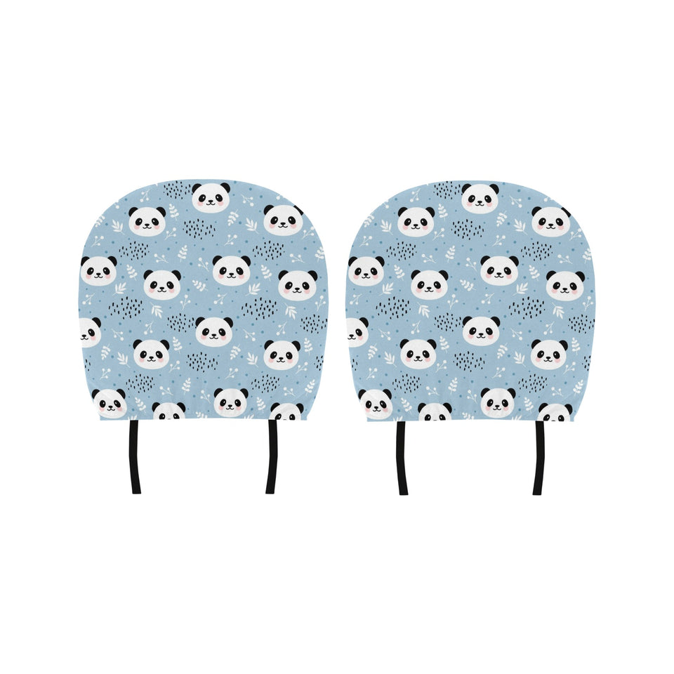 Cute panda pattern Car Headrest Cover