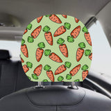 Carrot Pattern Print Design 05 Car Headrest Cover