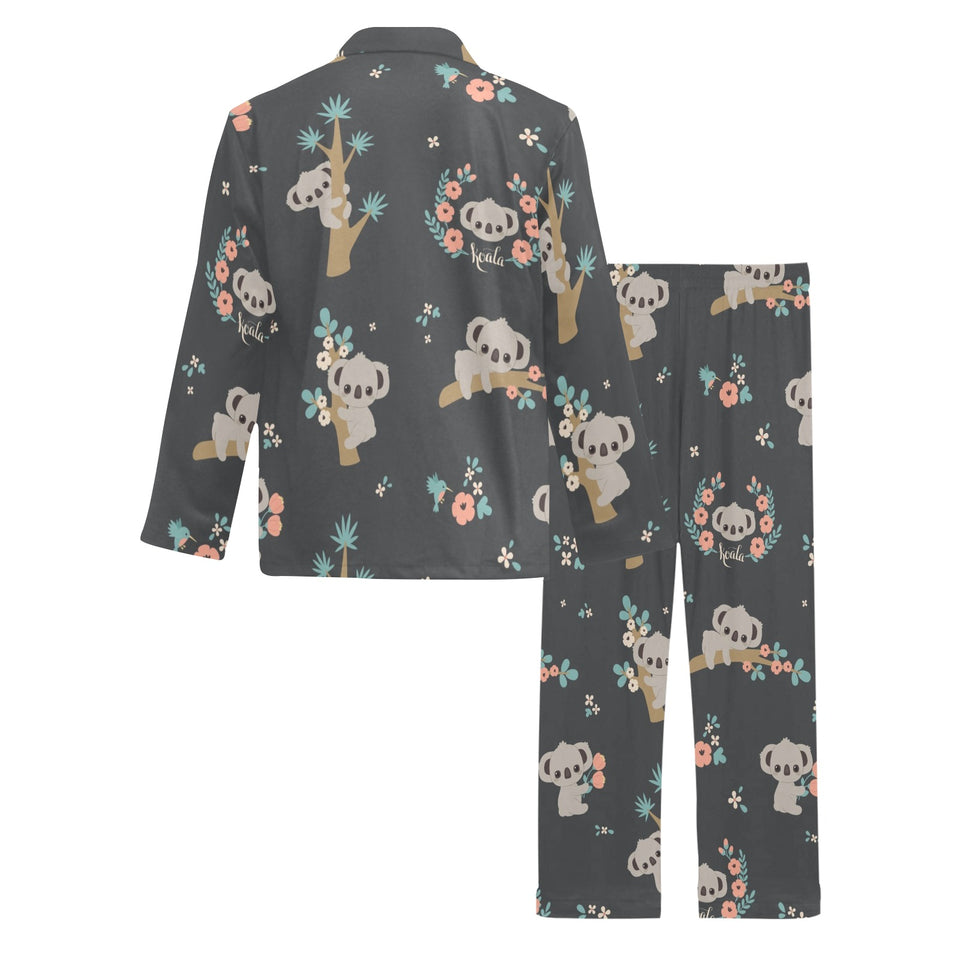 Cute koala pattern Men's Long Pajama Set