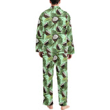 Coconut Pattern Print Design 02 Men's Long Pajama Set