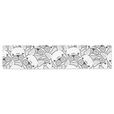 Cute french bulldog head pattern Table Runner