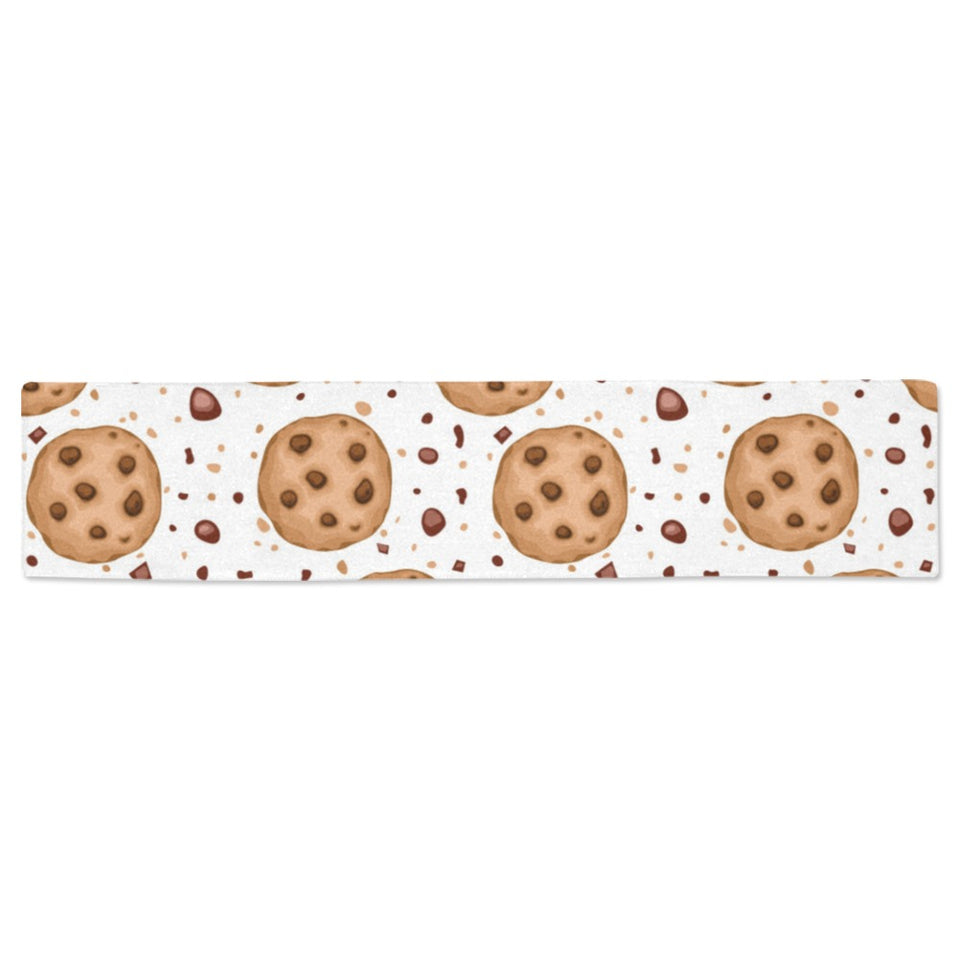 chocolate chip cookie pattern Table Runner