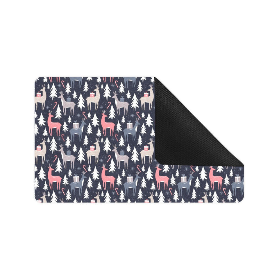 Deers Winter Christmas pattern Doormat