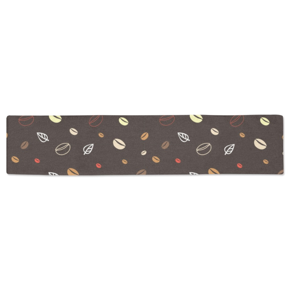 Coffee bean leave pattern Table Runner