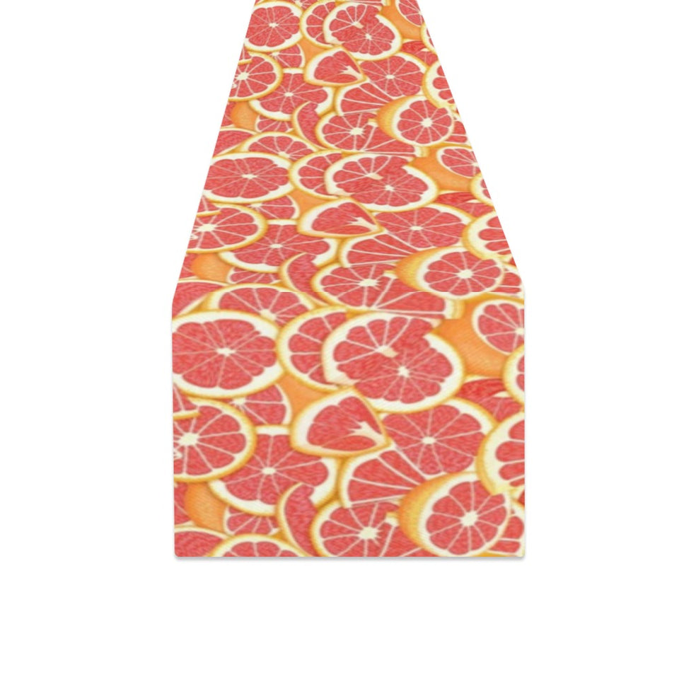 Tropical grapefruit pattern Table Runner