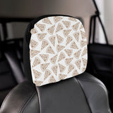 Hand drawn pizza pattern Car Headrest Cover