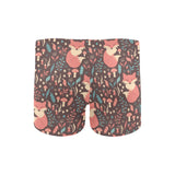 fox leaves mushroom pattern Men's Swimming Trunks