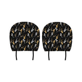 saxophone design pattern Car Headrest Cover
