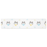 Cute Siberian Husky pattern Table Runner