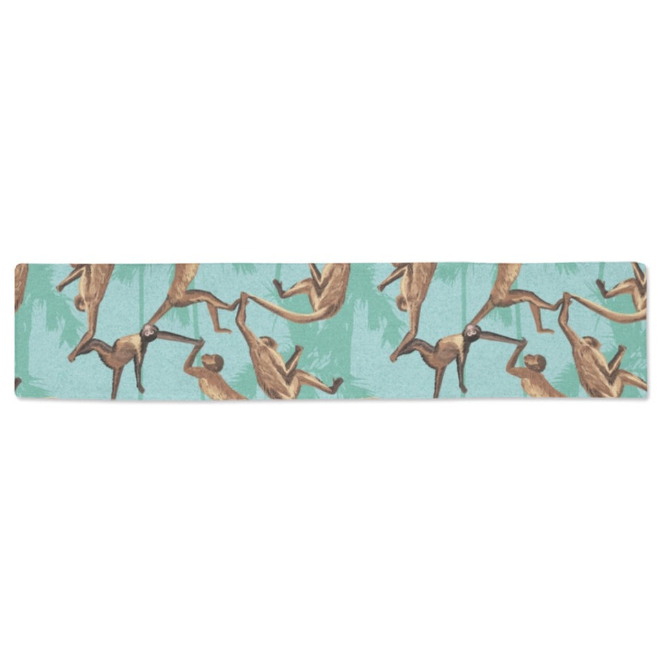 Monkey Palm tree background Table Runner