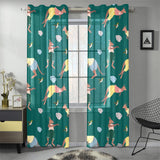 Kangaroo leaves pattern Gauze Curtain