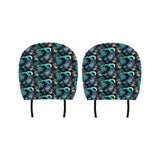 Dragon sea wave pattern Car Headrest Cover