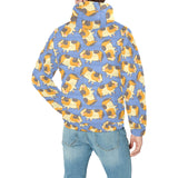 Guinea Pig Pattern Print Design 02 Men's Padded Hooded Jacket