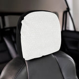 arabic white pattern Car Headrest Cover