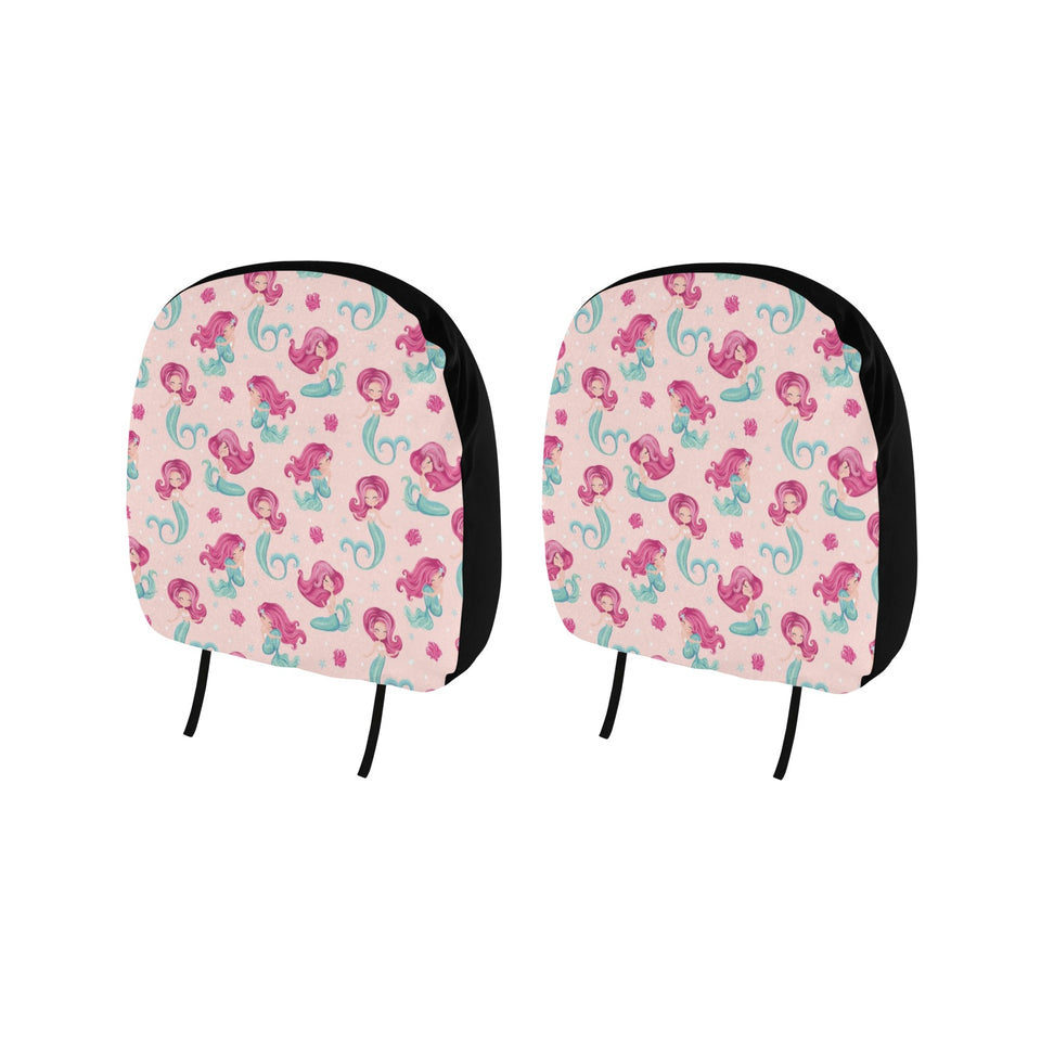 Cute little mermaid pattern Car Headrest Cover