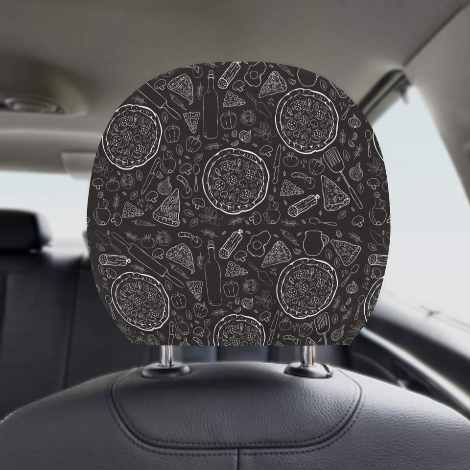 Pizza pattern Car Headrest Cover