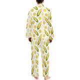 Corn Pattern Print Design 05 Men's Long Pajama Set