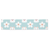 Maneki neko cat sakura Table Runner