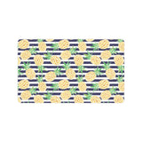Pineapples pattern striped background Doormat