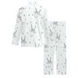 Cute goat design pattern Men's Long Pajama Set