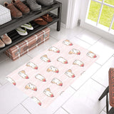 Cute Shiba Inu Dog Apple pattern Doormat