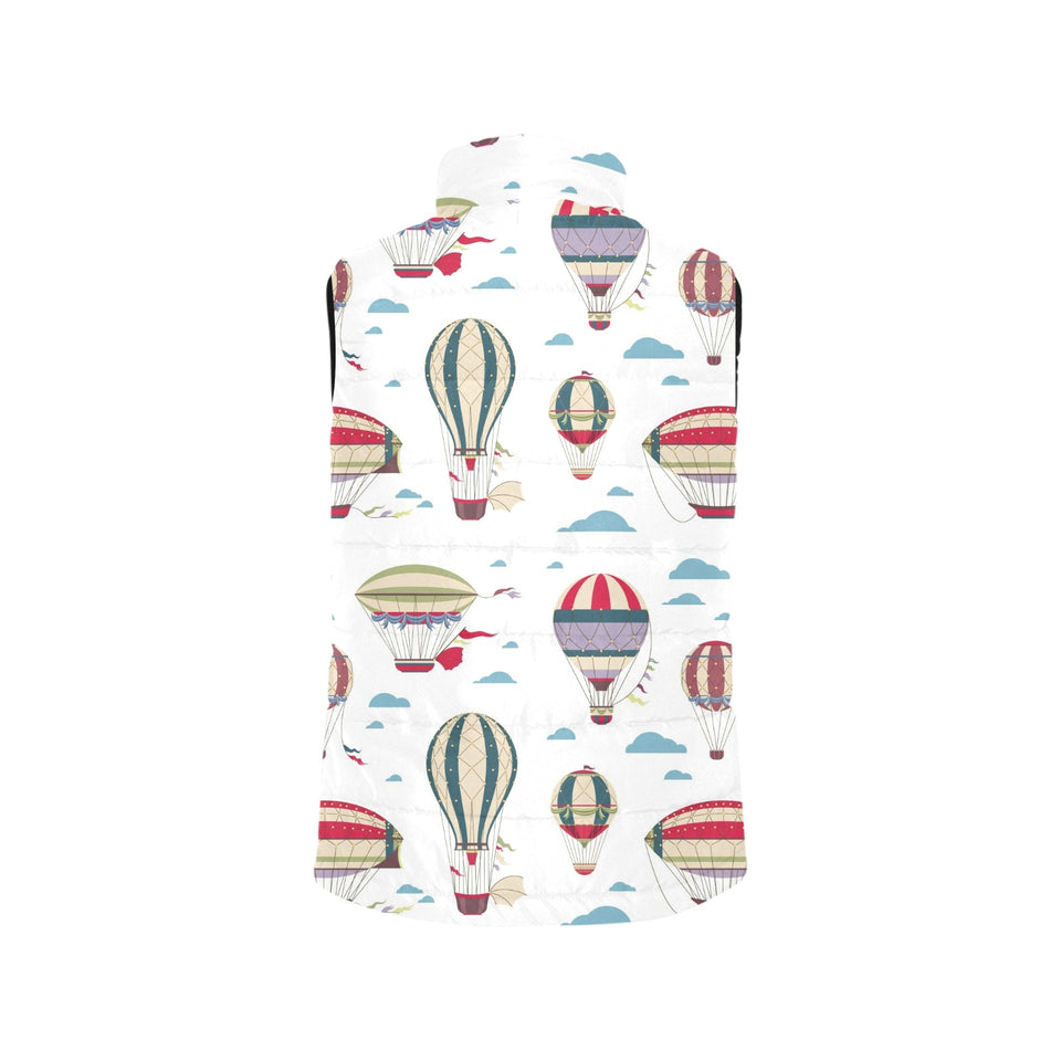 Hot air balloon pattern Men's Padded Vest
