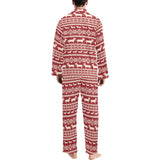 Dachshund Nordic pattern Men's Long Pajama Set