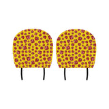 Dice Pattern Print Design 04 Car Headrest Cover