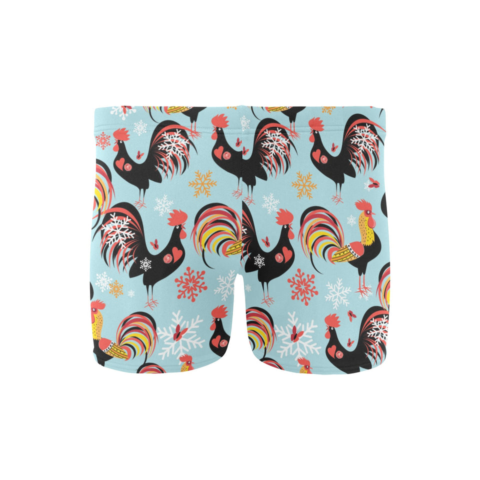Rooster chicken cock snowfalke Men's Swimming Trunks