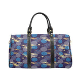 Blue japanese pattern cloud wave flower Travel Bag