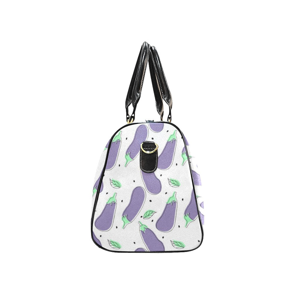 Eggplant Pattern Print Design 05 Travel Bag