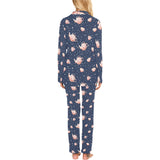 Tea pots Pattern Print Design 04 Women's Long Pajama Set