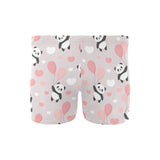 Cute panda ballon heart pattern Men's Swimming Trunks