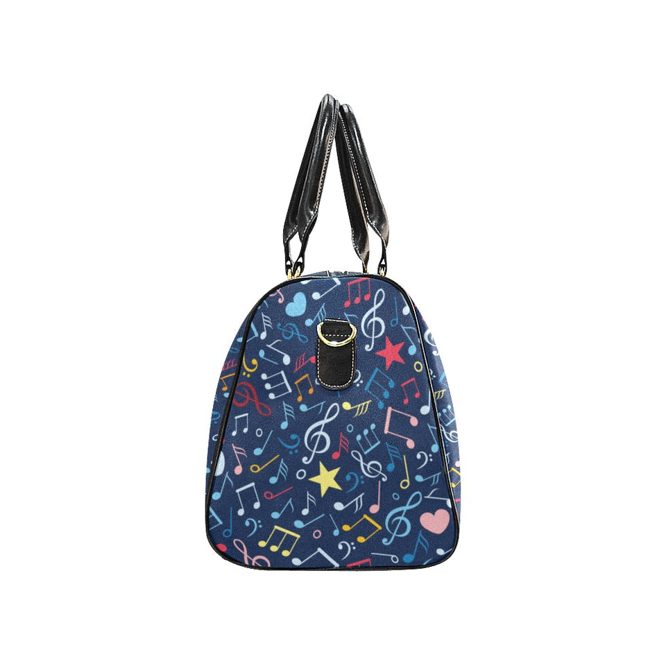 Music Notes Pattern Print Design 03 Travel Bag