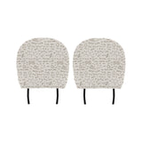 Chemistry Periodic Table Pattern Print Design 04 Car Headrest Cover