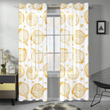hand drawn onion pattern Gauze Curtain