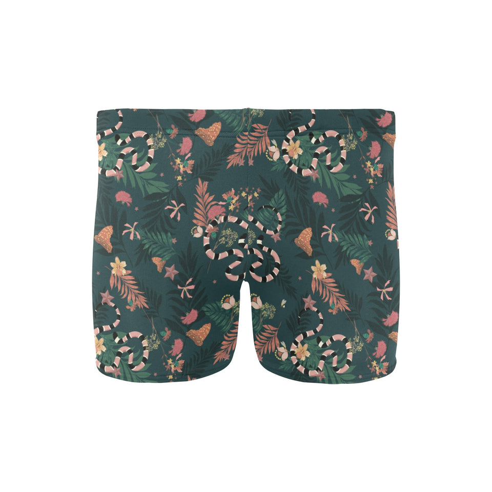 Snake forest pattern Men's Swimming Trunks