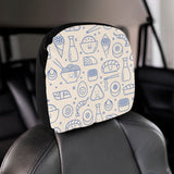 Cute sushi icon pattern Car Headrest Cover