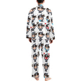 Cute ninja design pattern Men's Long Pajama Set