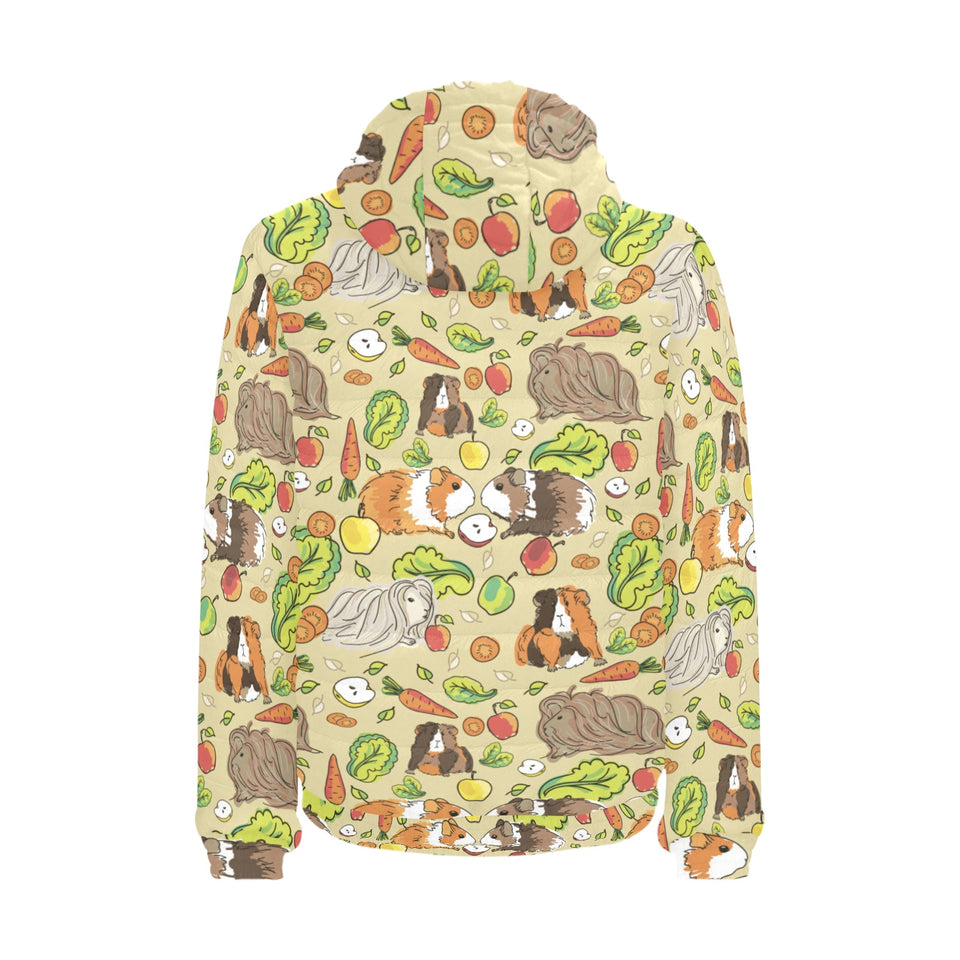 Guinea Pig Pattern Print Design 04 Men's Padded Hooded Jacket