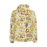 Guinea Pig Pattern Print Design 04 Men's Padded Hooded Jacket