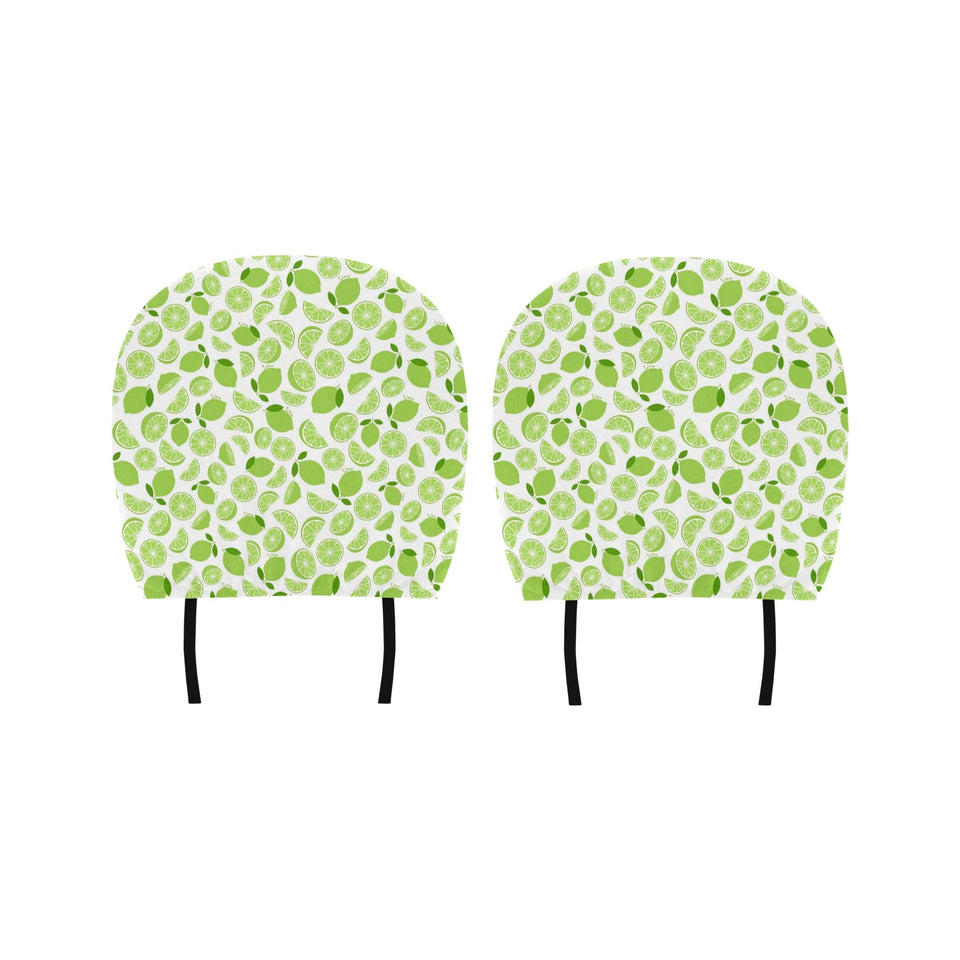 Lime design pattern Car Headrest Cover