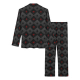 Casino Cards Suits Pattern Print Design 05 Women's Long Pajama Set