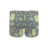 Cute owls leaves pattern Men's Swimming Trunks