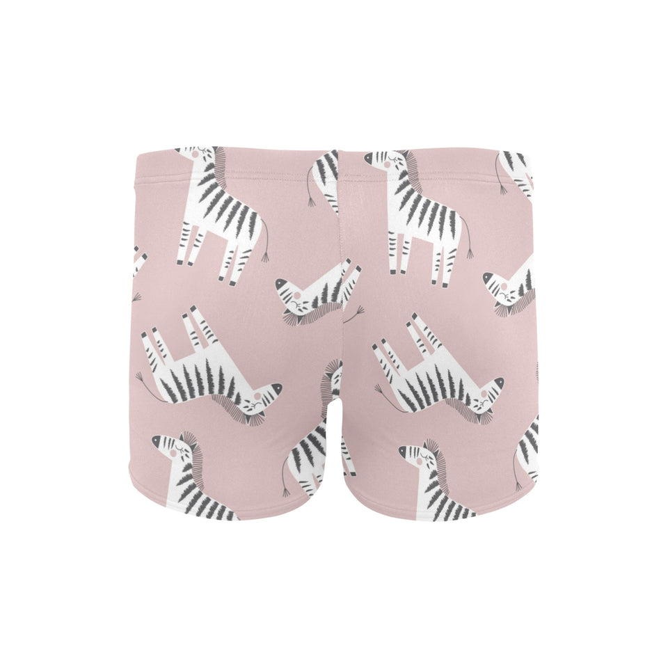 Cute zebra pattern Men's Swimming Trunks