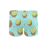 Kiwi blue background Men's Swimming Trunks